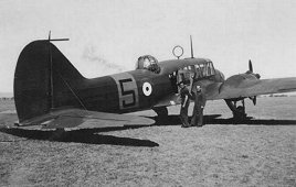 Avro Anson with radar loop and Paul Boulton turret