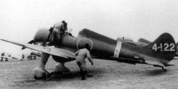 Long-legged Mitsubishi A5M Claude